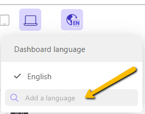 langauge options