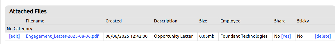 attached letter