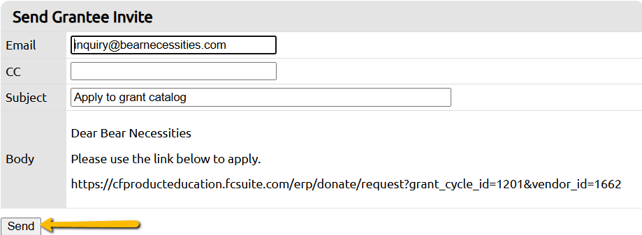 send button