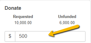 donation amount