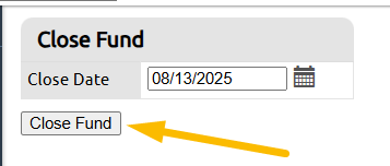 close fund button