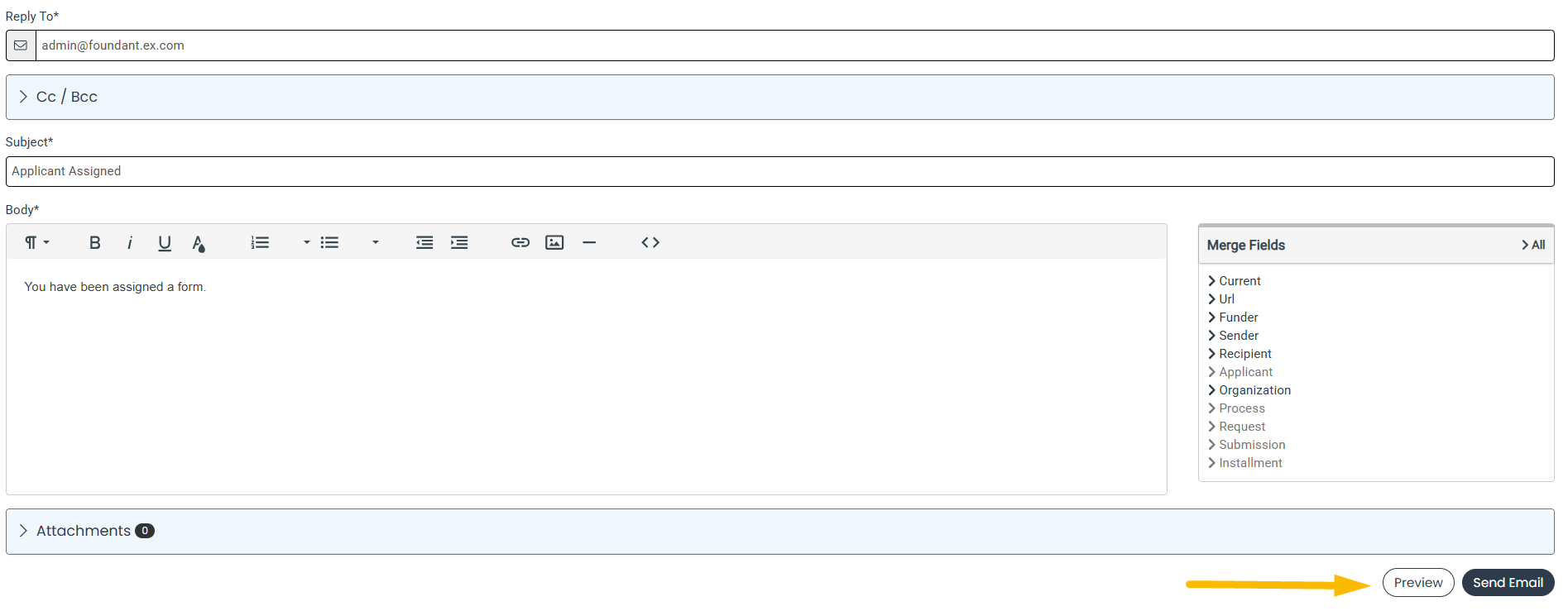 Preview Email