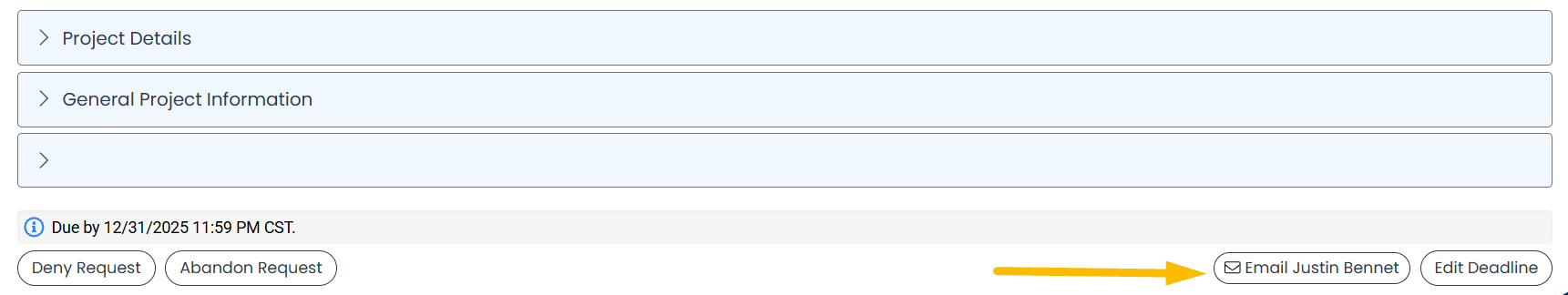 Email from applicant's name button