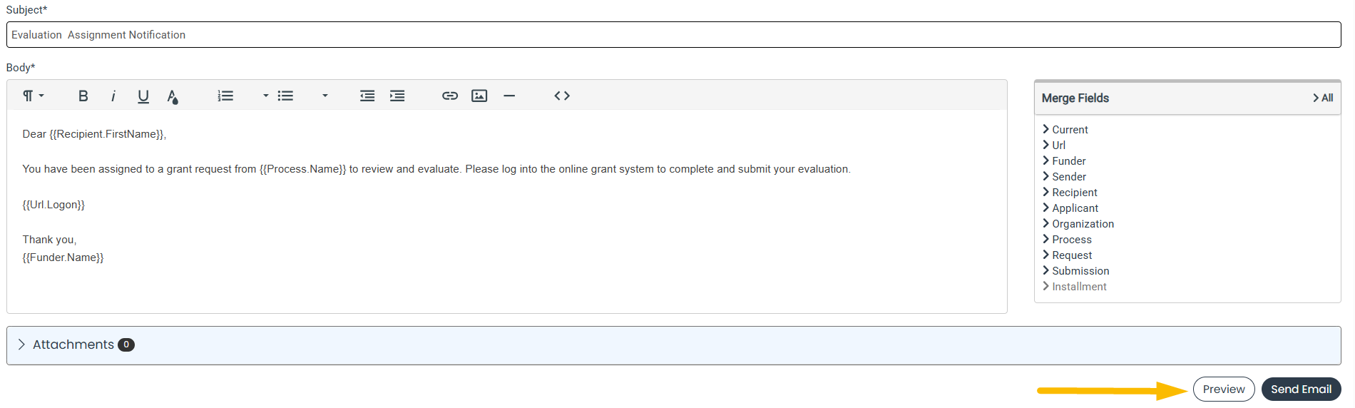 Preview Email