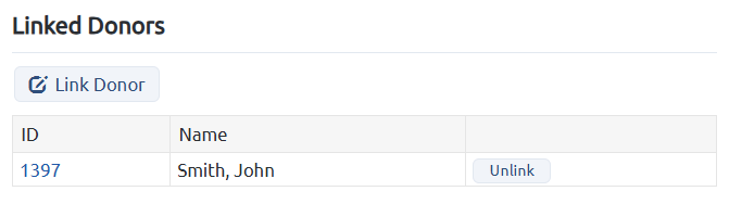 linked donors