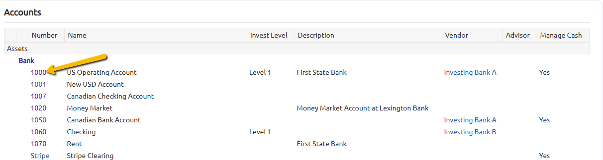account number