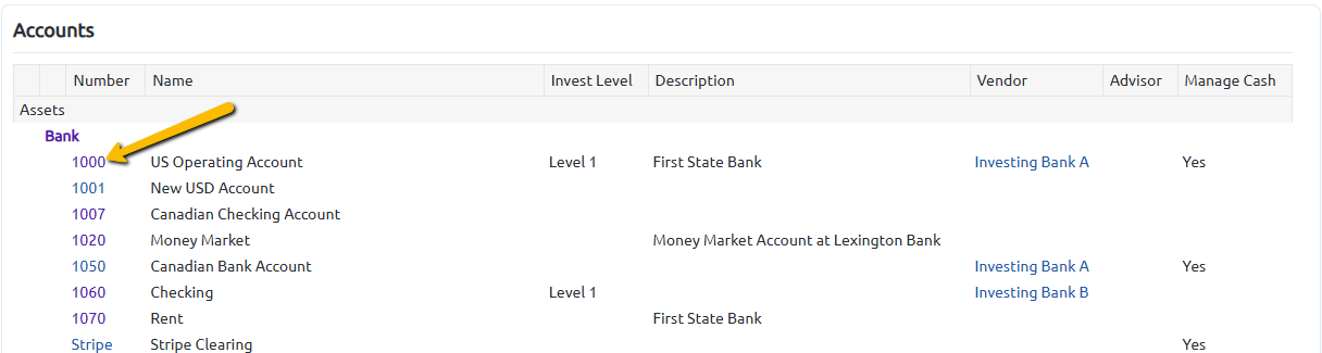 account number