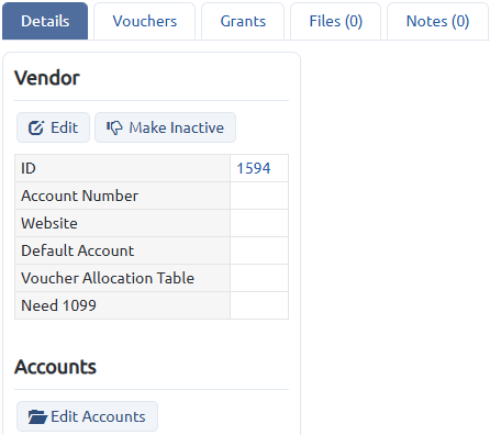 vendor designation