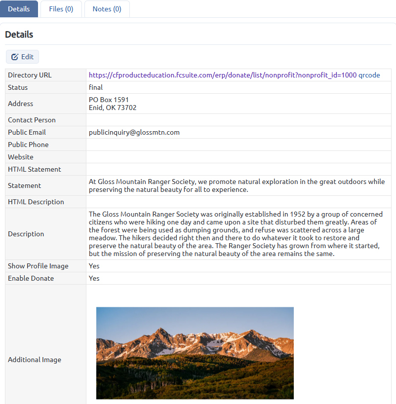 nonprofit designation