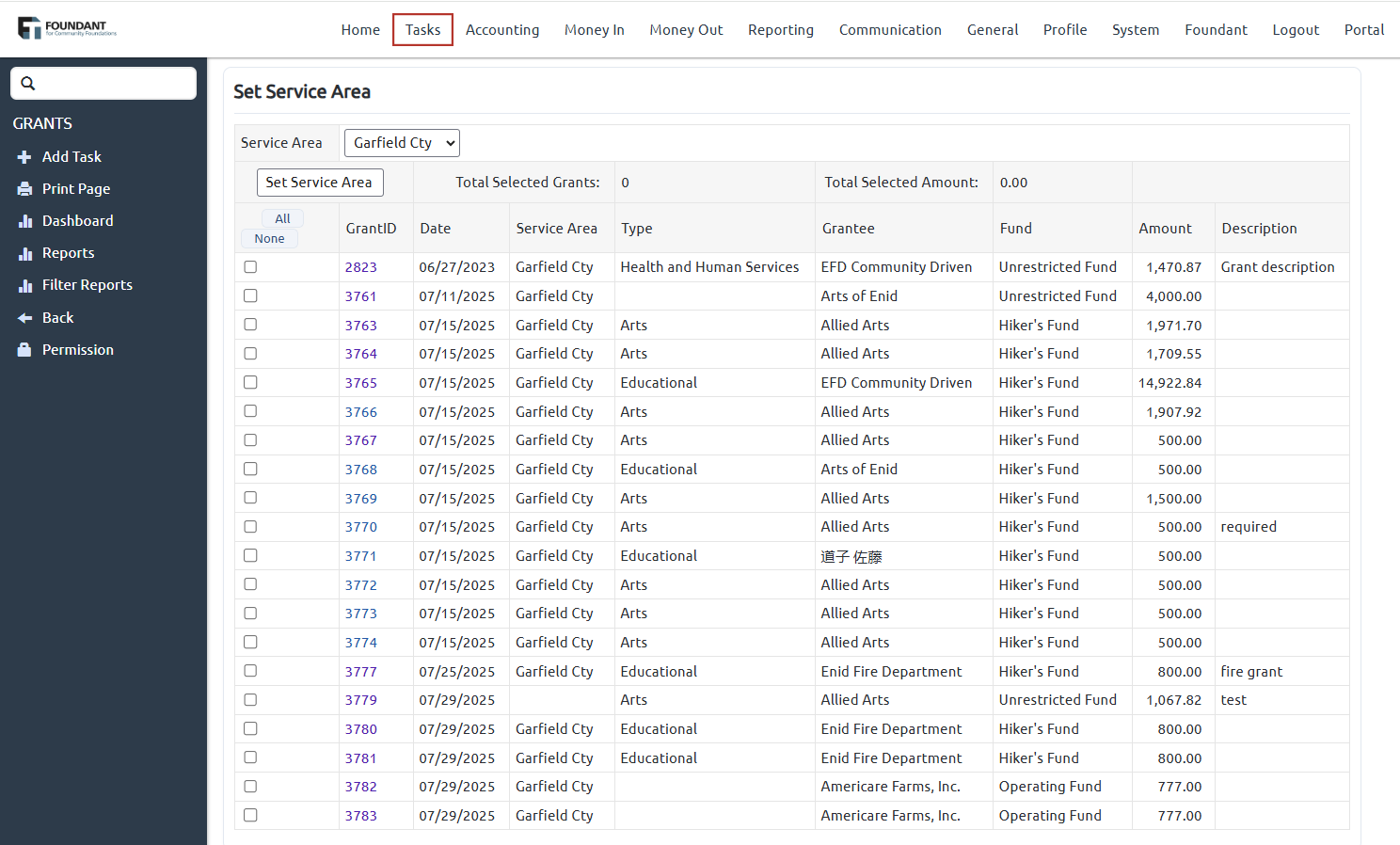 bulk service area page