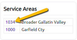 service area id