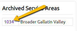 service area id