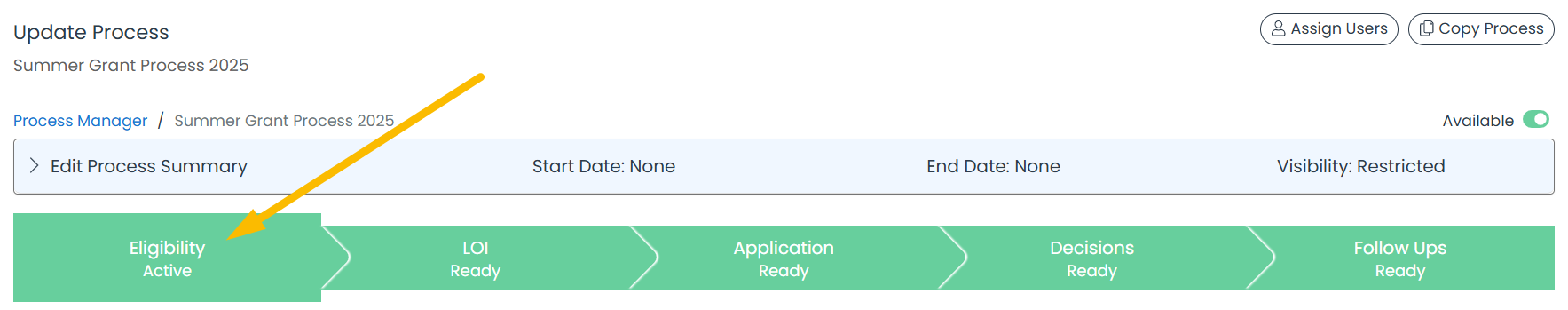 eligibility stage