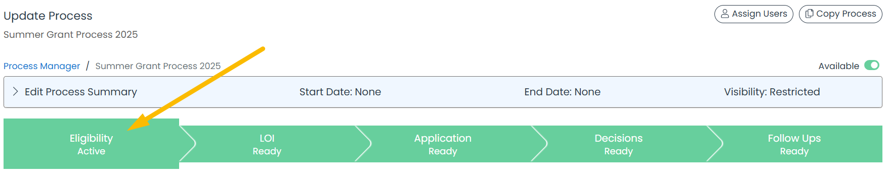 eligibility stage