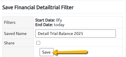 save button
