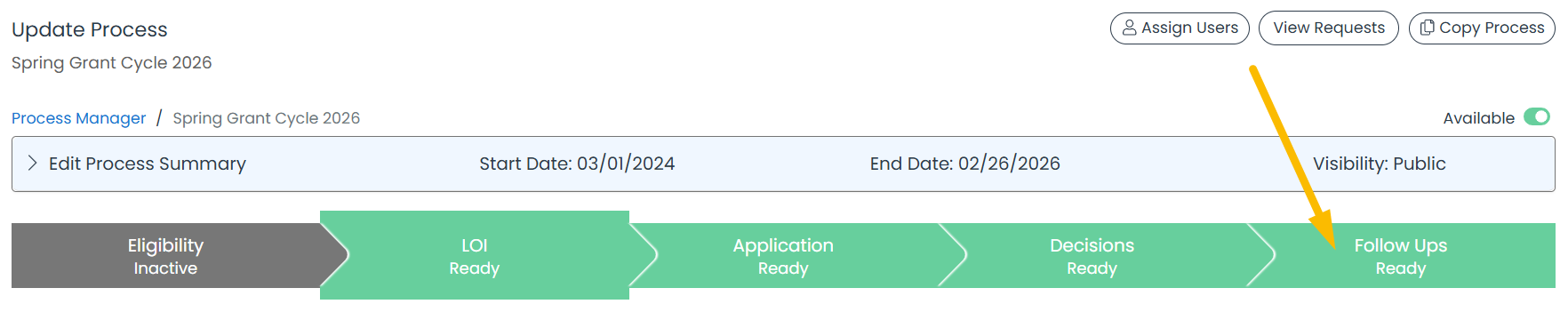 follow ups stage