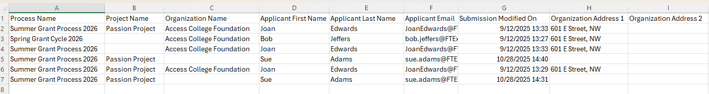exported file