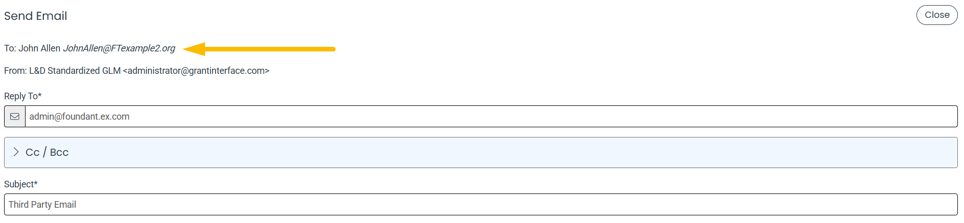 email template