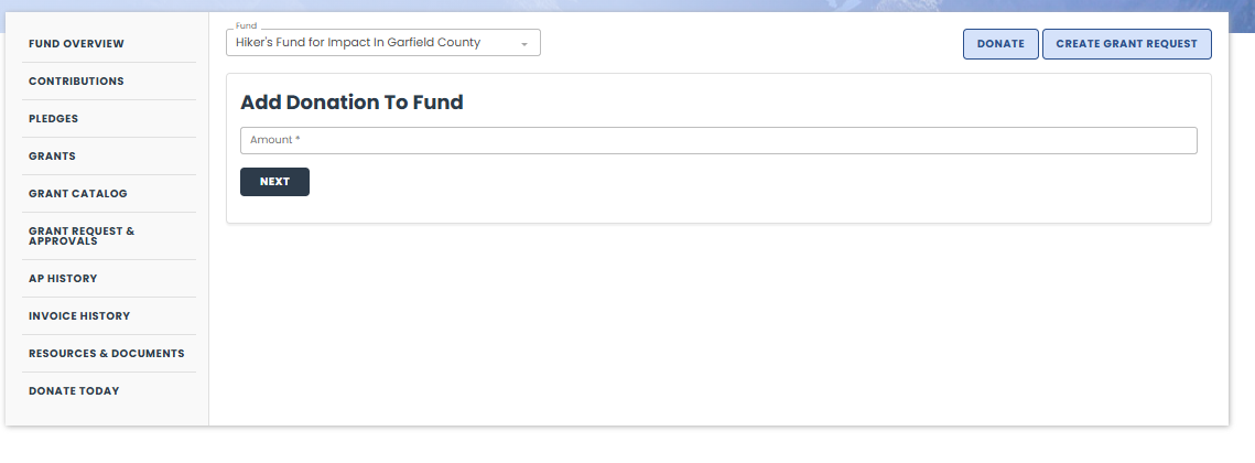portal donate button
