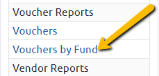 vouchers by fund report