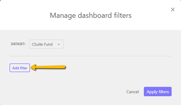 add a filter button