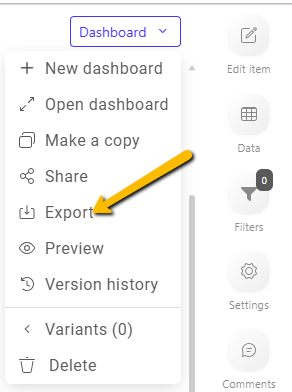 export button