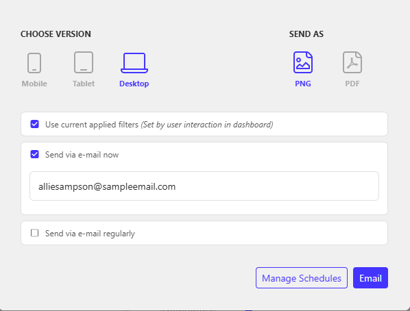 email option