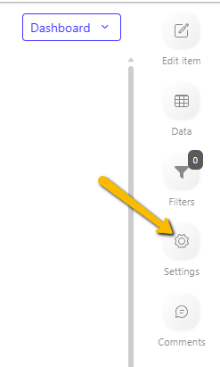 settings button