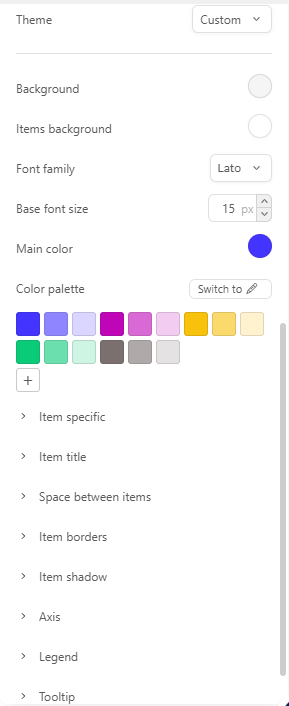 custom theme options