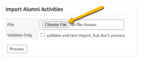 choose file button
