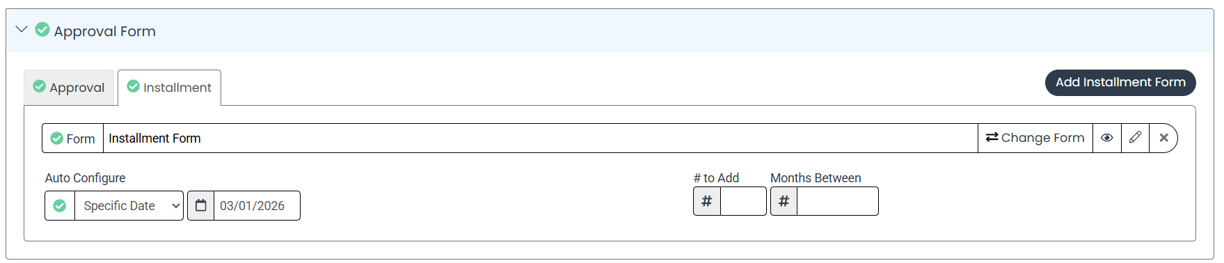 specific date option