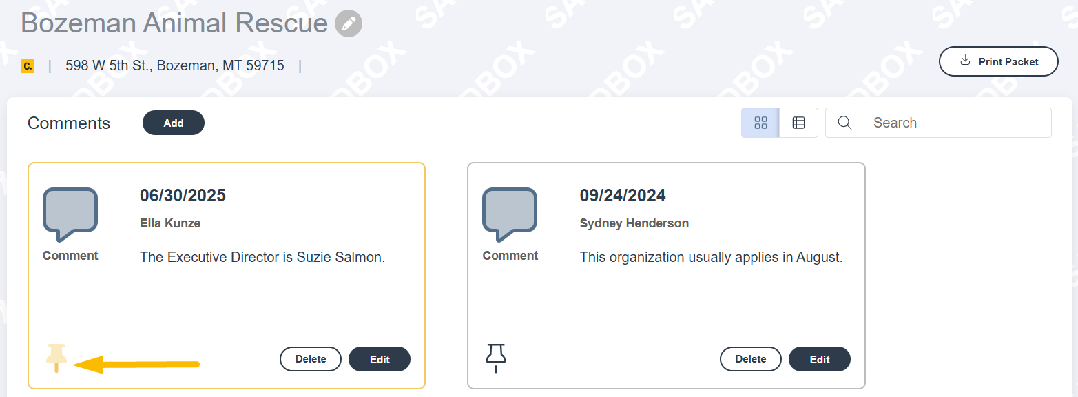 Pinned Comment Foundant Technologies