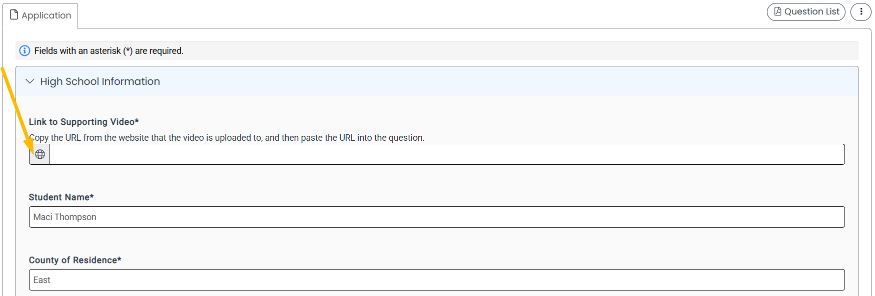 URL box