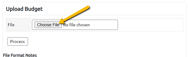 choose file button