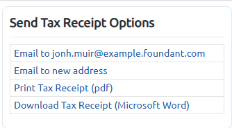 receipt options