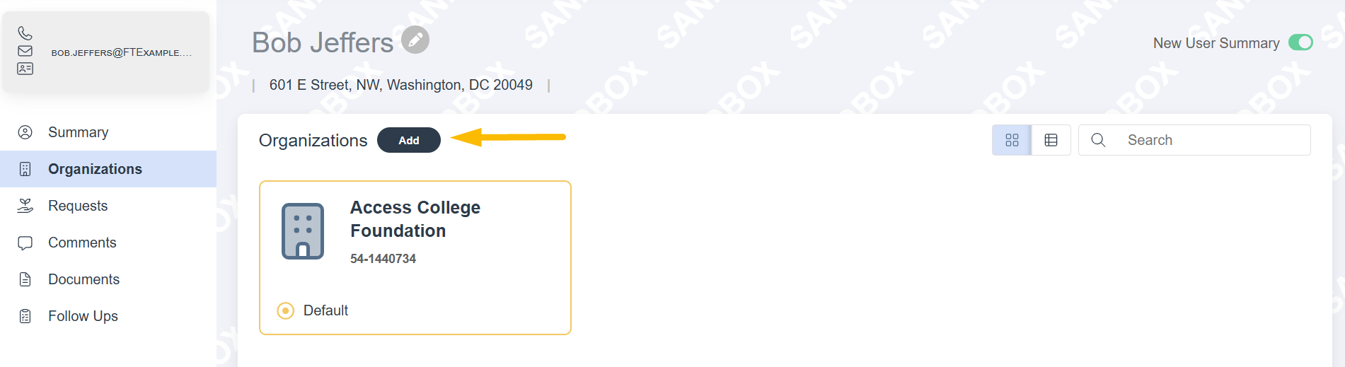 add button
