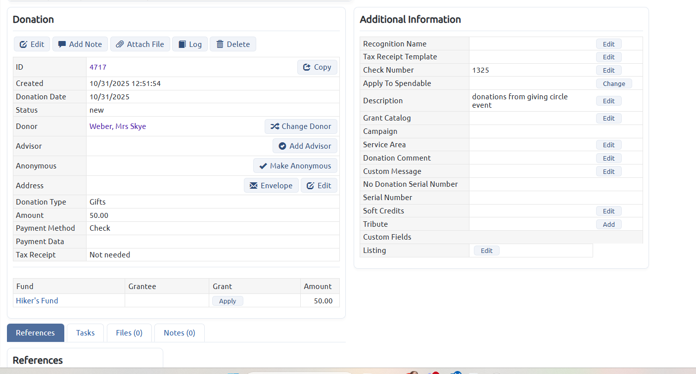 donation ui