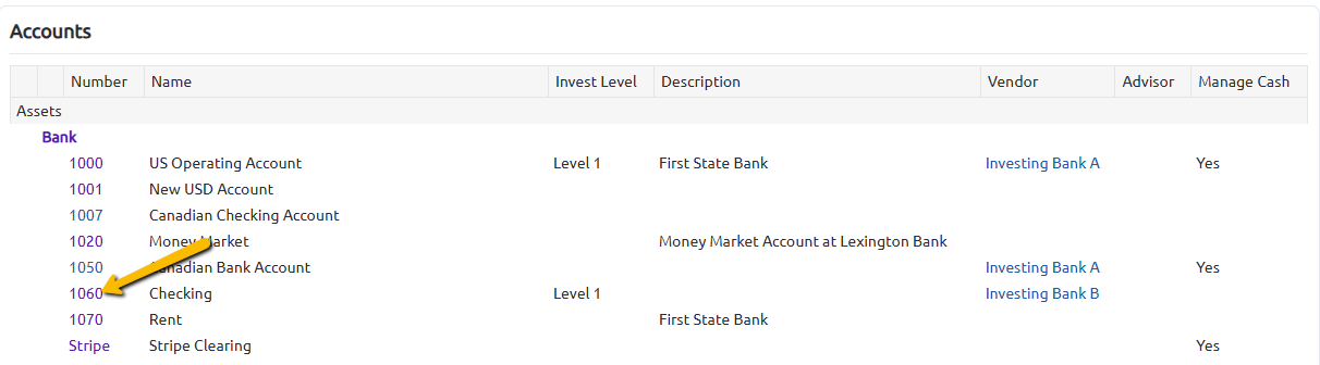 account number