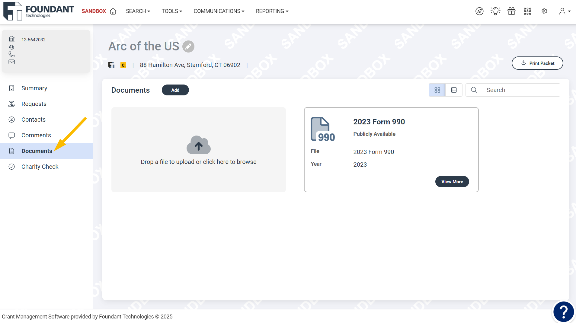 documents page