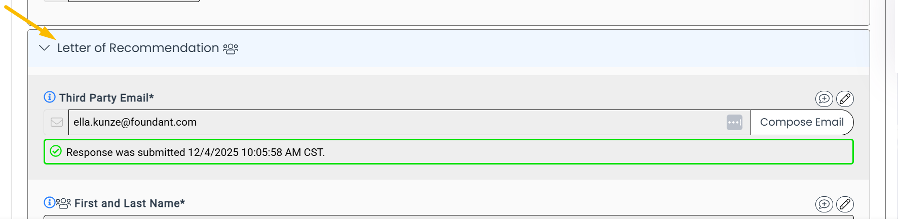 actual responses