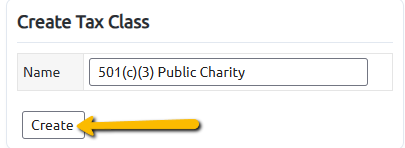 create button