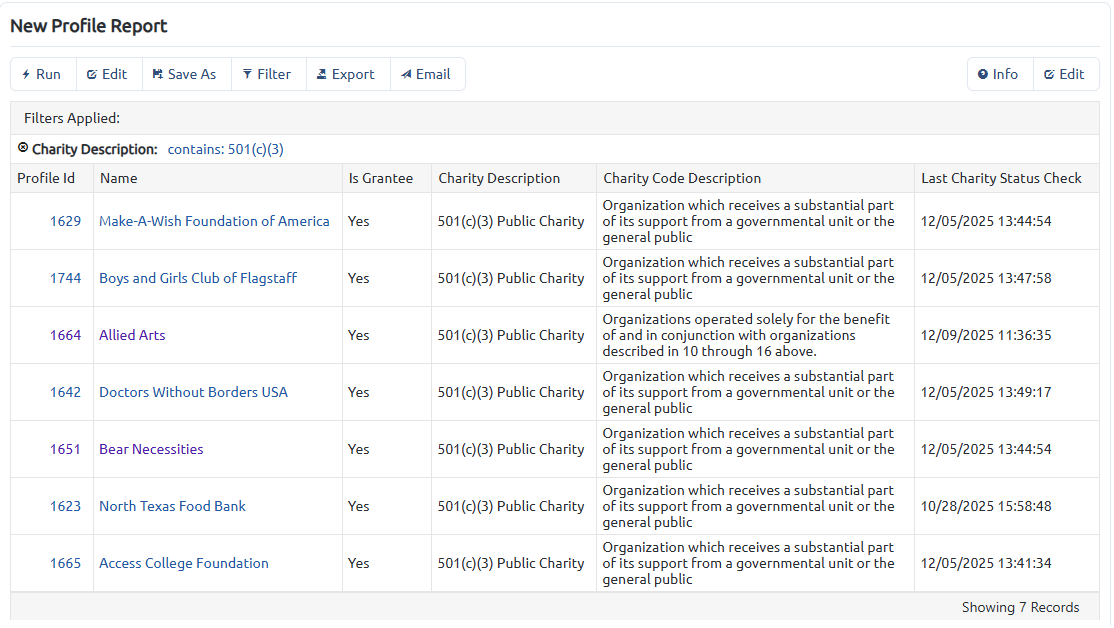 example report