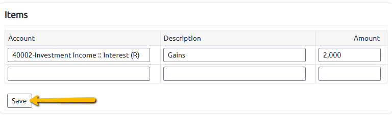 items information