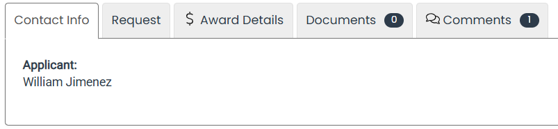 applicant contact info