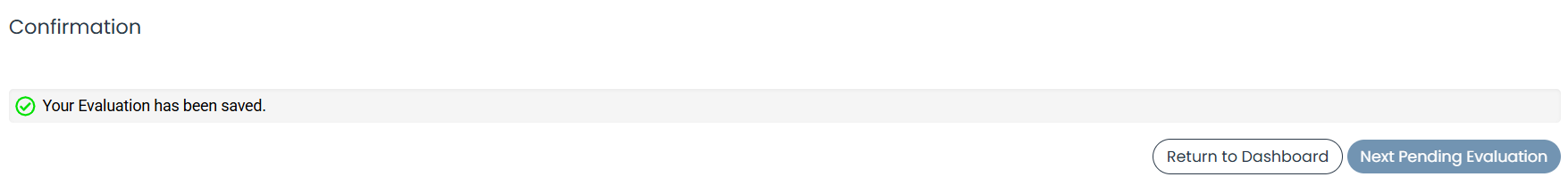 confirmation page