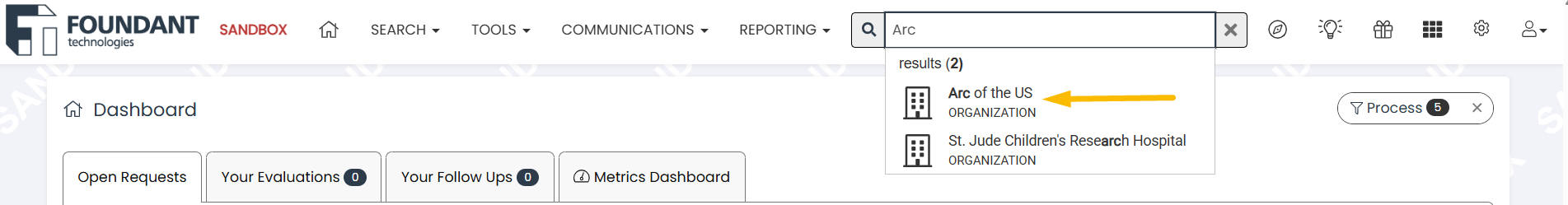 organization name