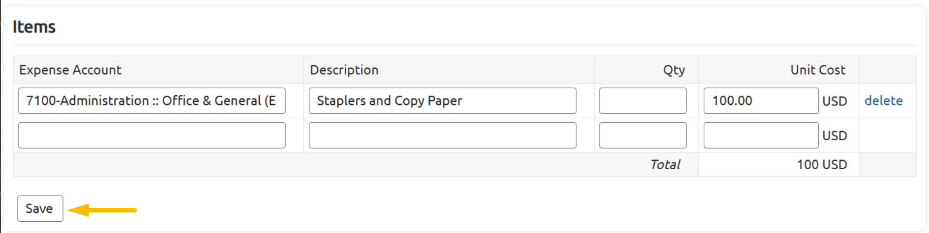Expense account