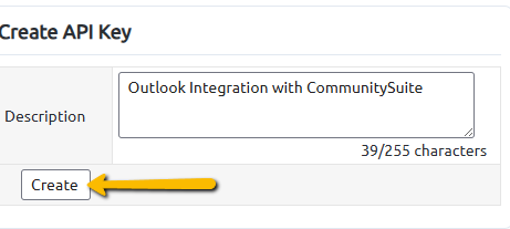 create button