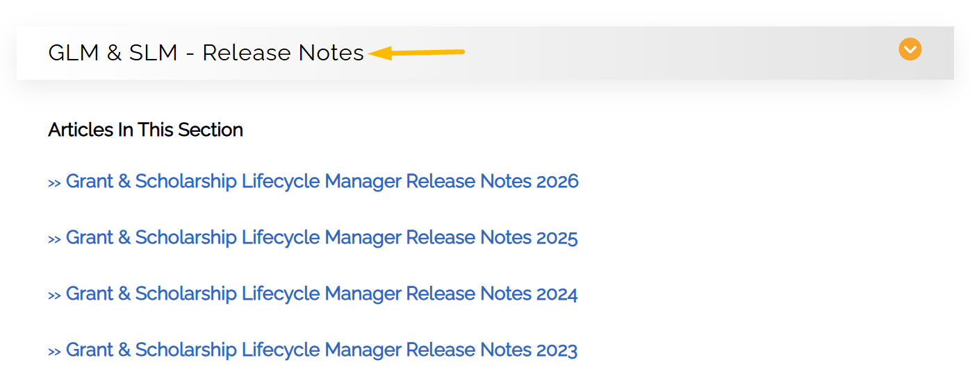 GLM SLM release notes