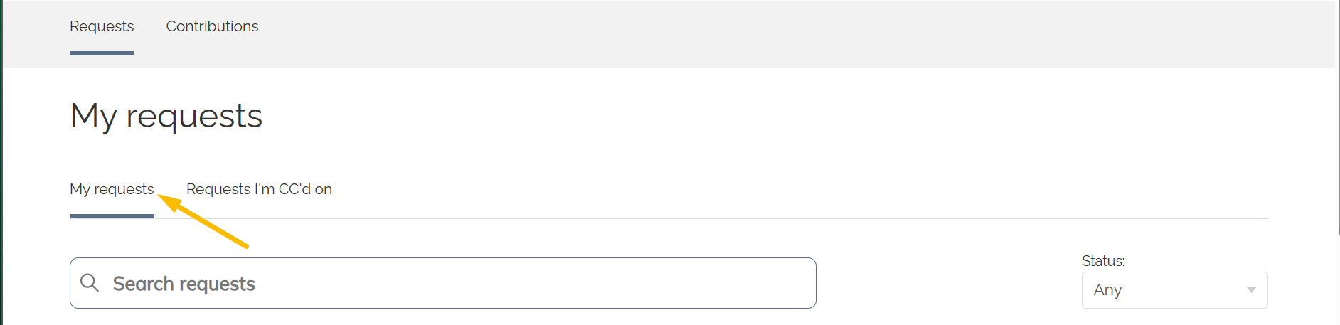 My requests